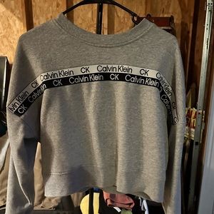 Calvin Klein crop too long sleeve sweatshirt